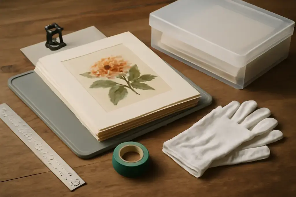Quali sono gli accessori indispensabili per conservare opere su carta? Cosa usano i professionisti